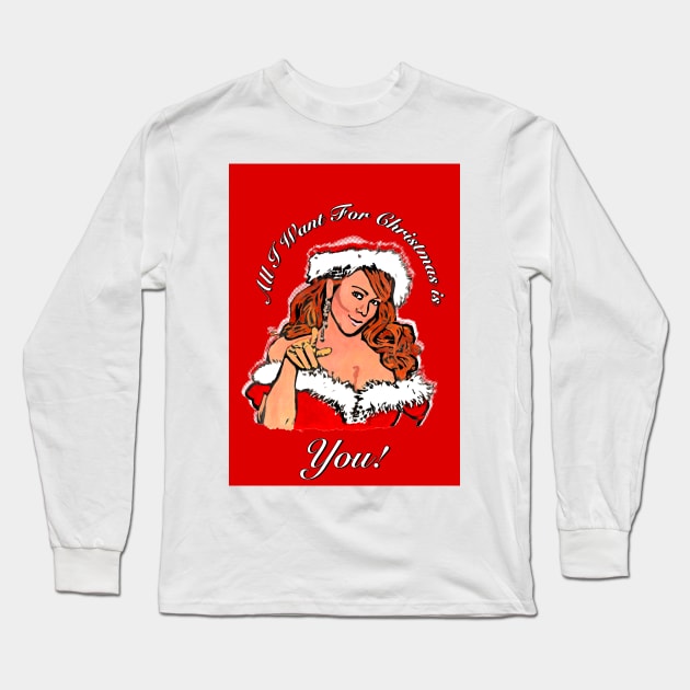 MC Christmas Long Sleeve T-Shirt by KishsCanvas